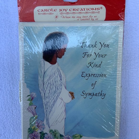 Vintage Carole Joy Creations "Sympathy" Thank You Card - Picture 1 of 2